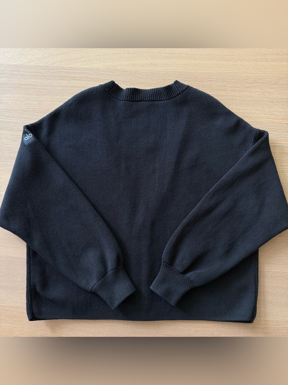 ALO Scholar Cardigan, Black, SMALL - Picture 8 of 8